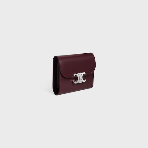 Small Flap Wallet TRIOMPHE IN Shiny calfskin - Image 5